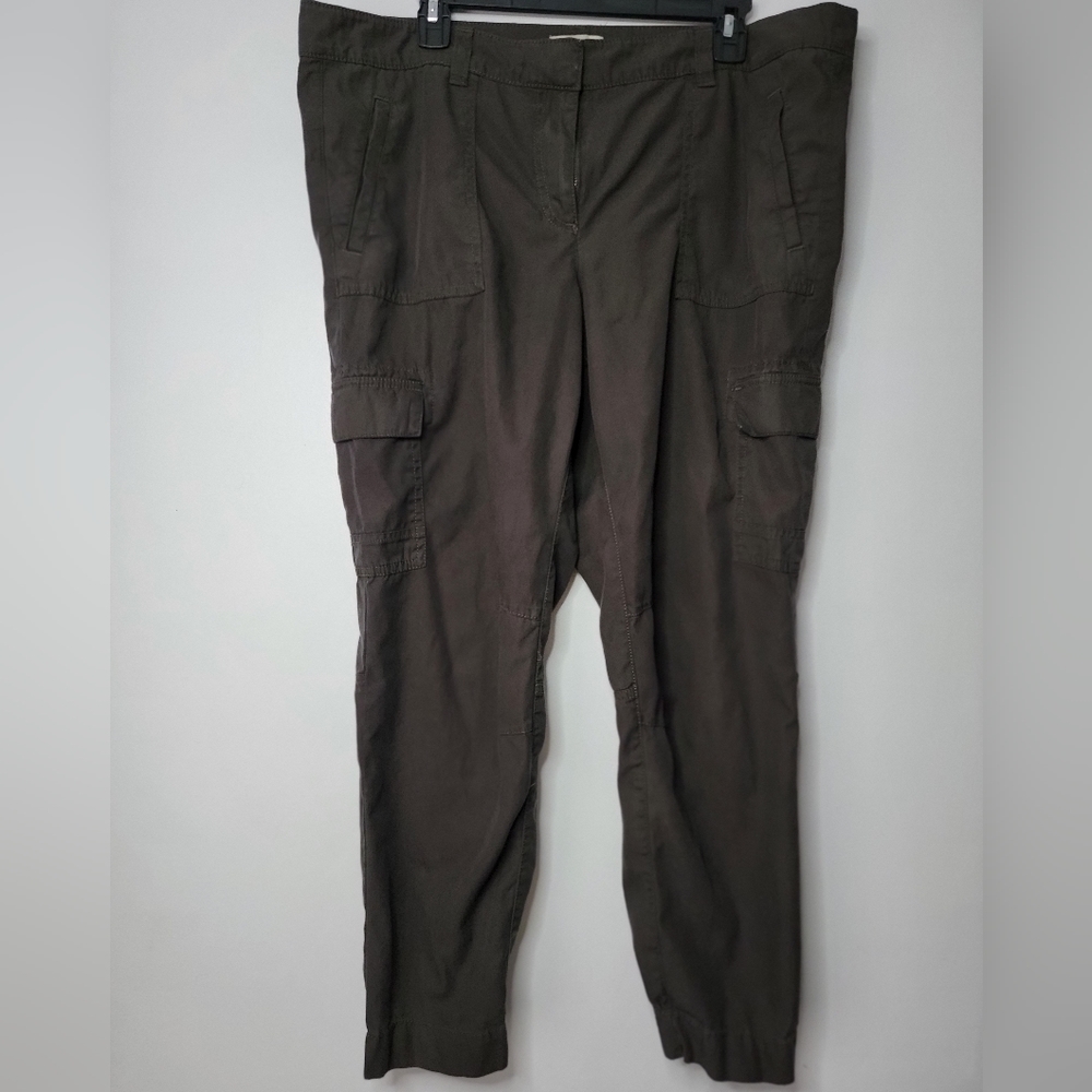 Loft Gray Cargo Pants